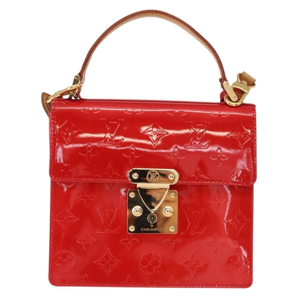 Louis Vuitton Monogram Vernis Spring Street Handbag Red